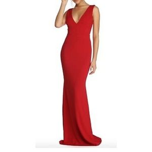 Windsor Mermaid Bodycon Gown in Red